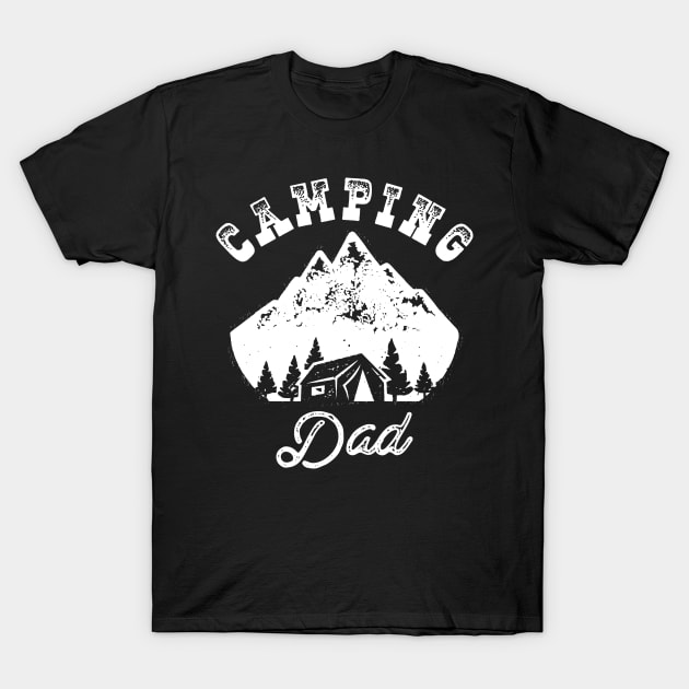 Camping Dad 1 T-Shirt by demzain